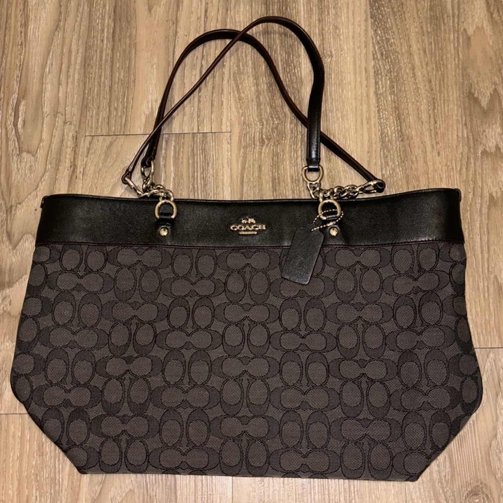 Black coach purse